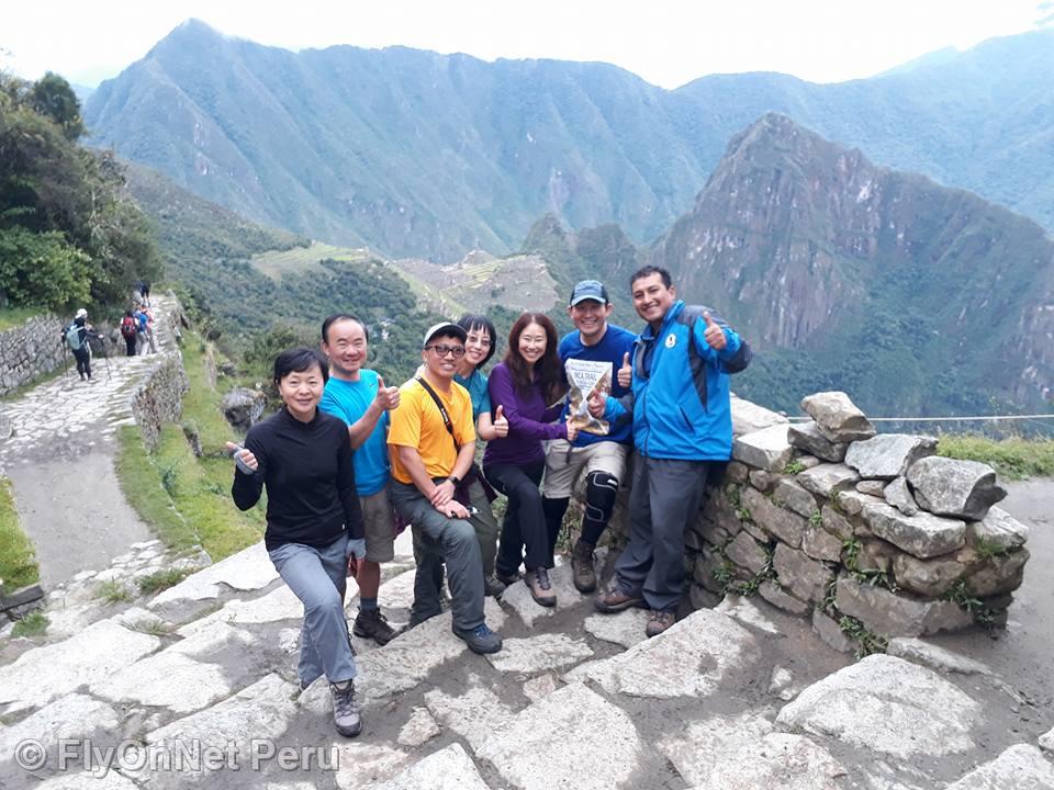 Album photos: Arrivée du groupe de randonneurs au Machu Picchu